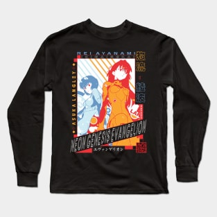 Asuka Langley - Rei Ayanami | IKIGAISEKAI V2 Long Sleeve T-Shirt